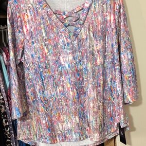 Colorful Abstract Women's Blouse